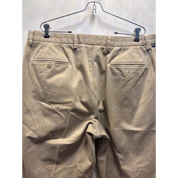 Dockers Khaki Chino Pants 38x31 Slim Fit Flat Front Cotton Blend Classic Style - Picture 7 of 12